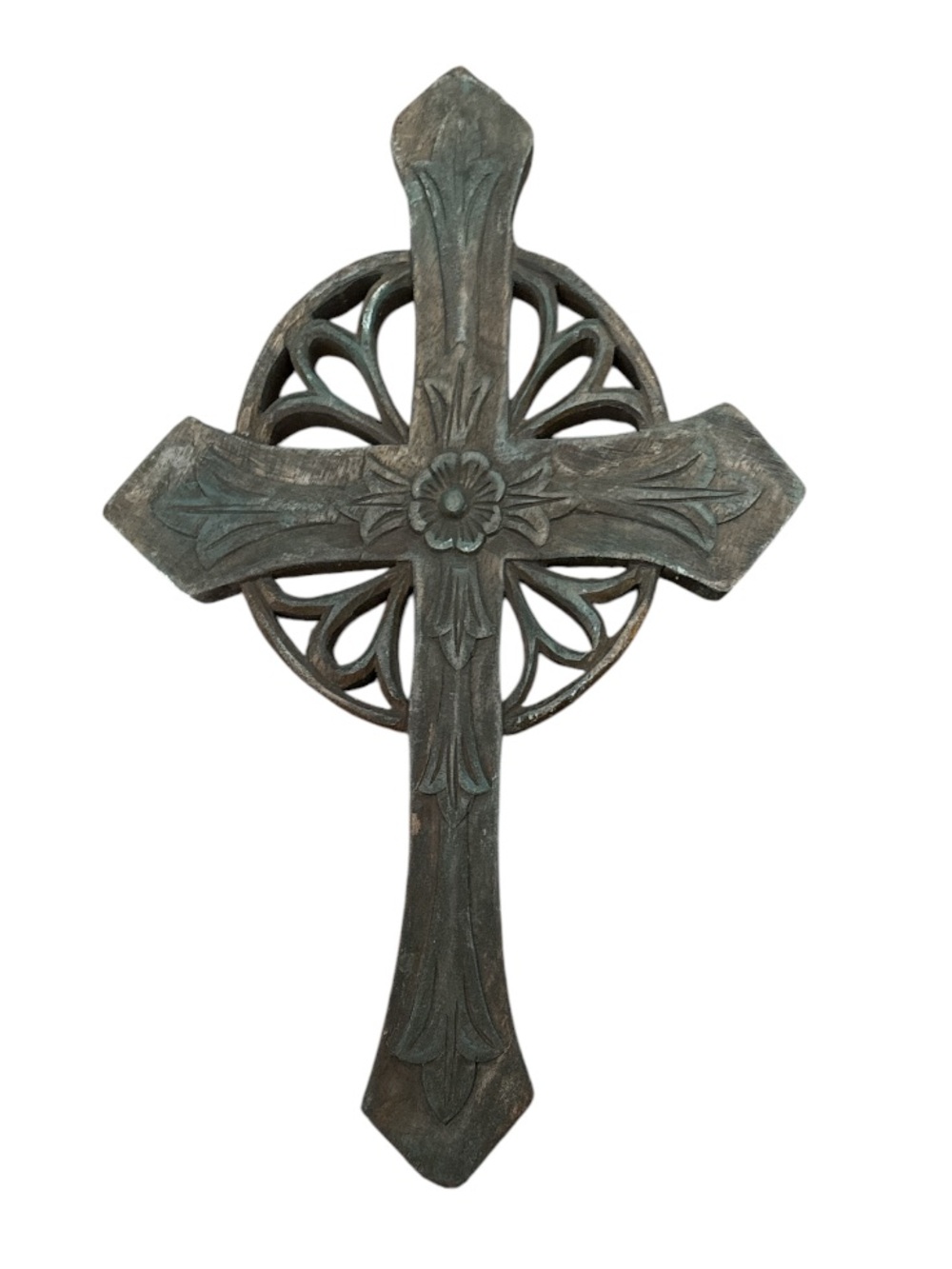 CELTIC CROSS➕Rustic Carved Mango Wood
